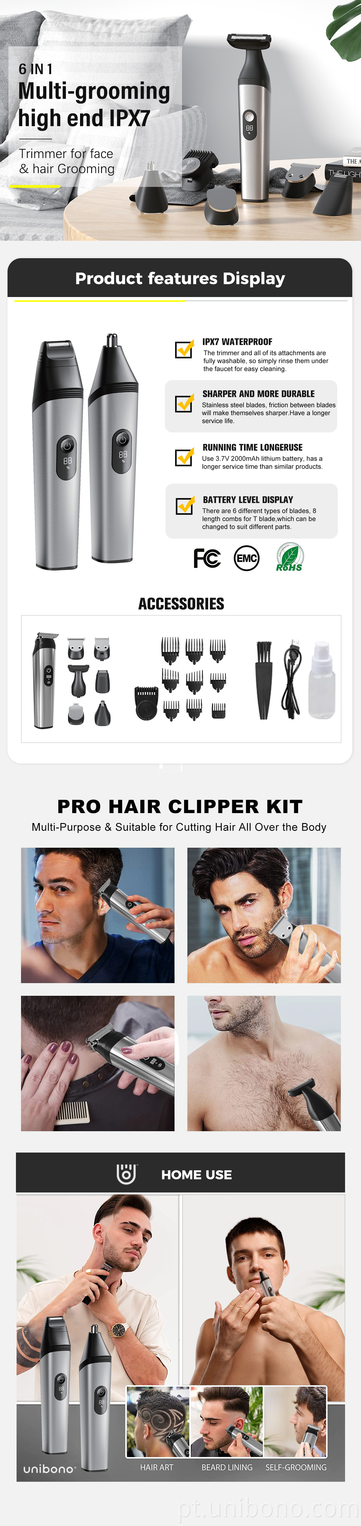 All in 1 Factory Wholesale Men's Grooming Trimmer